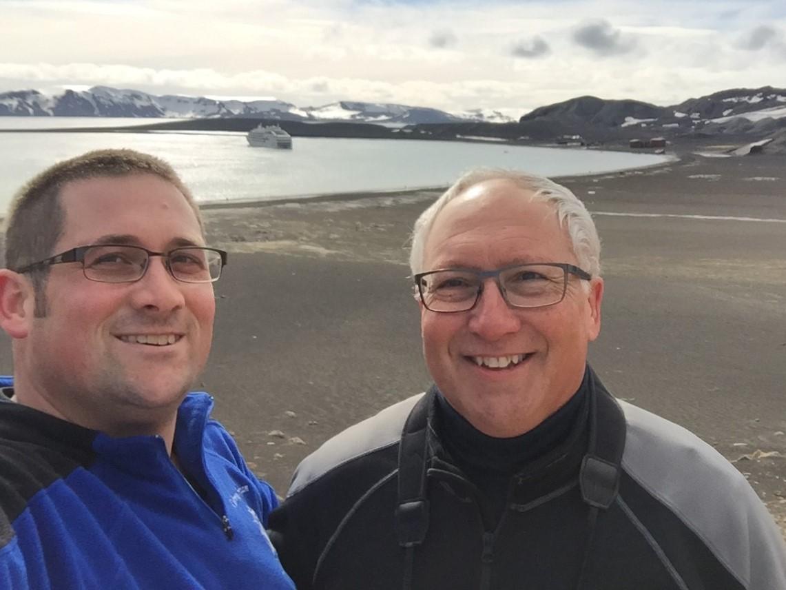Tim and John in Antarctica